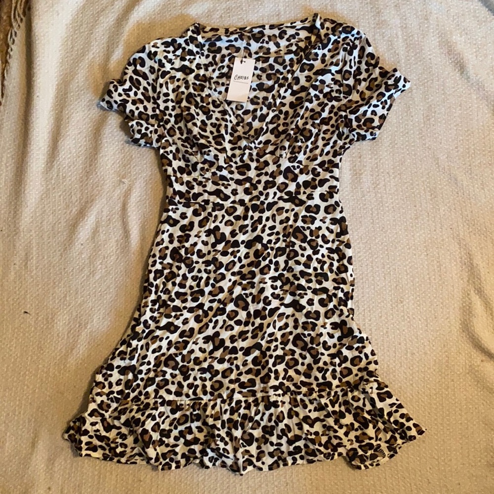Medium Leopard Print Mini Dress